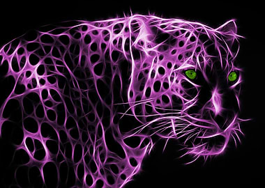 Glowing Purple Jaguar