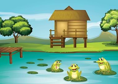Frog cartoon