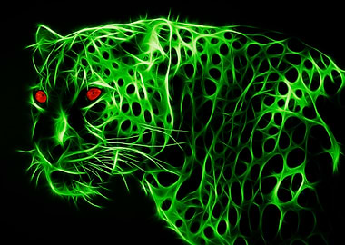 Glowing Green Jaguar