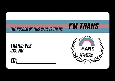 Trans Card LGBTQ member Gi