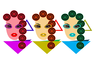 Retro pop art background w