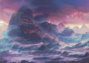 Abstract nature painting