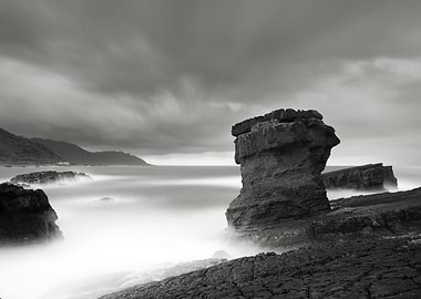 Beautiful stone pillars