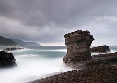 Beautiful stone pillars
