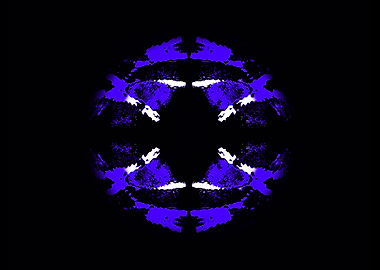 Dark Blue Ice Sphere