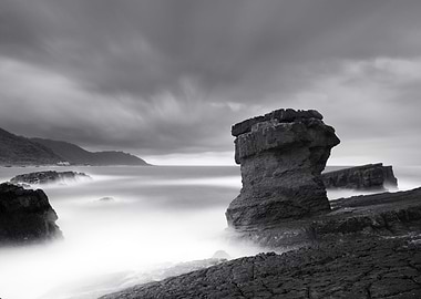 Beautiful stone pillars