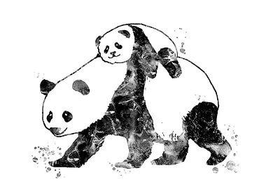 Panda with baby panda