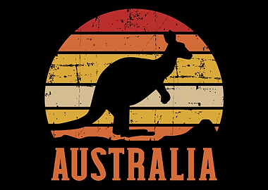 Australia kangaroo vintage