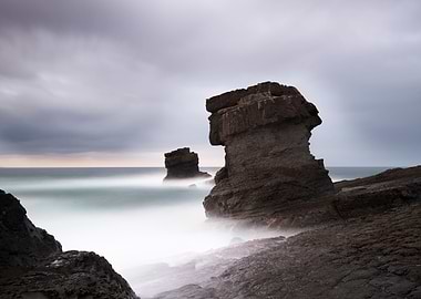 Beautiful stone pillars