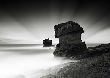 Beautiful stone pillars