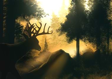 Deer in the forest