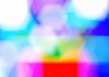 Colorful hex blur spot bac