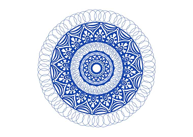Mandala Blue