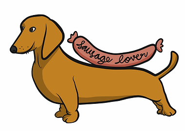 Dachshund dog sausage love