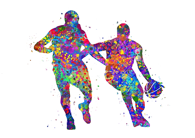 Basketball player dribble