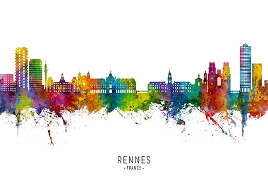 Rennes Skyline France