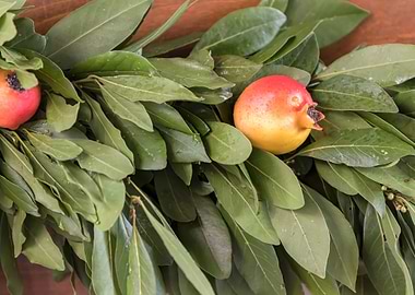 bouquet with fresh fruit