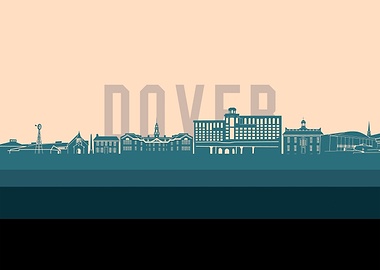 dover skyline retro