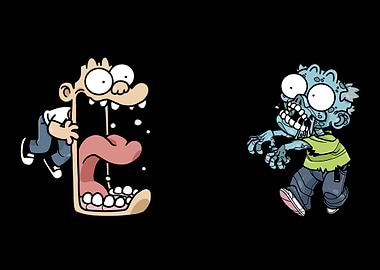 afraid of zombie