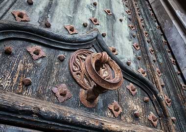 Old Doors Metal Knocker