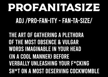 Profanitasize Vulgar and R