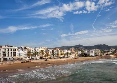 Sitges Town In Spain