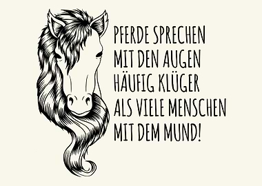 Toller Pferdesport Spruch
