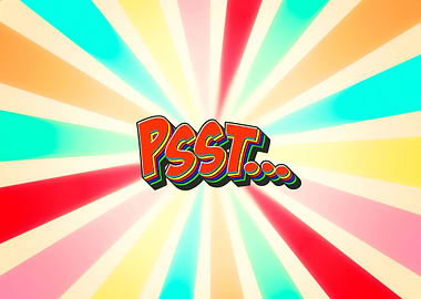 70s style rainbow rays tex