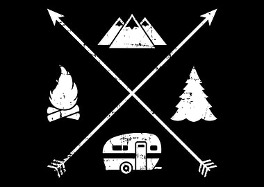 Camping hipster Caravan tr