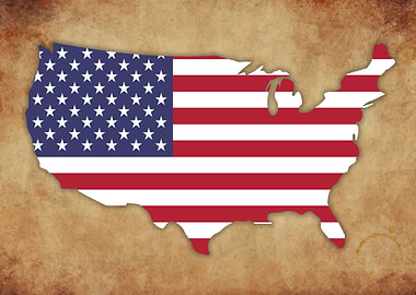 American map illustration