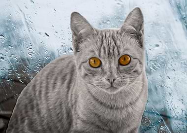 cute cat in the garden