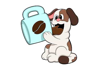 Dog Cup of Coffee