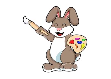 Rabbit Painter Brush