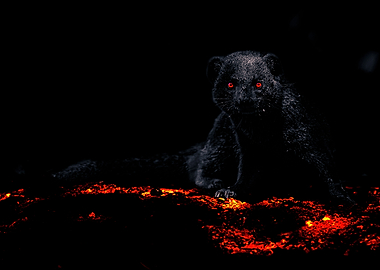 Dwarf Mongoose with Fiery