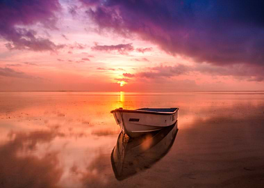 Boat and Sunset