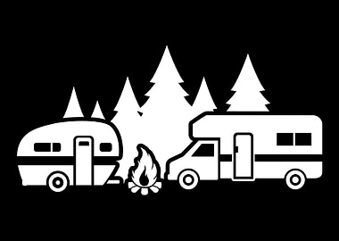 Camping RV Caravan trailer