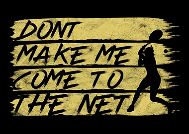 Netter Tennisplatz Spruch