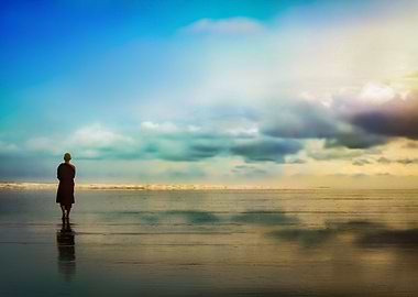 Solitude on the beach