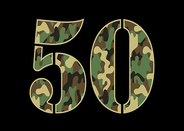 50th Birthday Soldier Camo