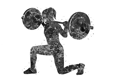 Weightlifter girl