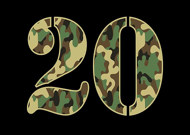 20th Birthday Soldier Camo