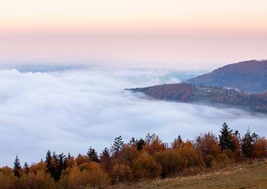 Autumn mountain landscape