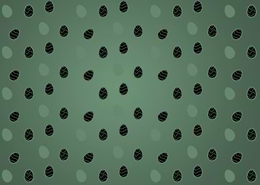 Green Easter Eggs Design