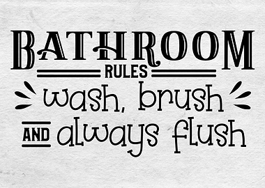 Bathroom rules