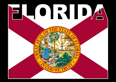 Florida Text Flag