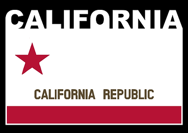 California State Text Flag