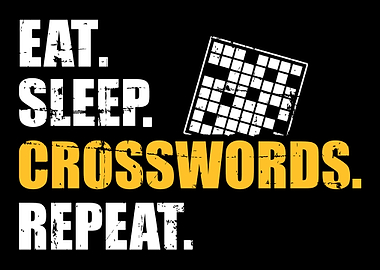 Eat Sleep Crosswords repea