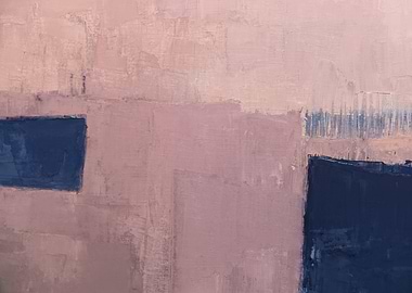 Pink navy horizontal art