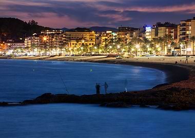 Lloret de Mar at Night