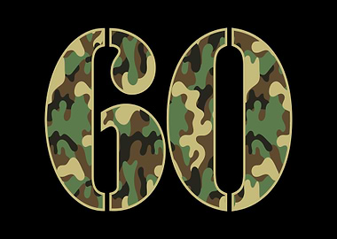 60th Birthday Soldier Camo